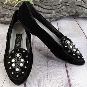 Adriano Dolcis "Dancer" Pearl Embellished Flats